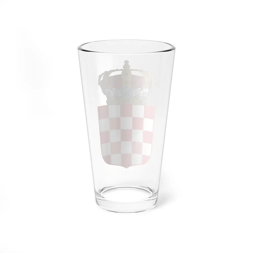 Coat of Arms of the Banate of Croatia - Pint Glass 16oz-Go Mug Yourself