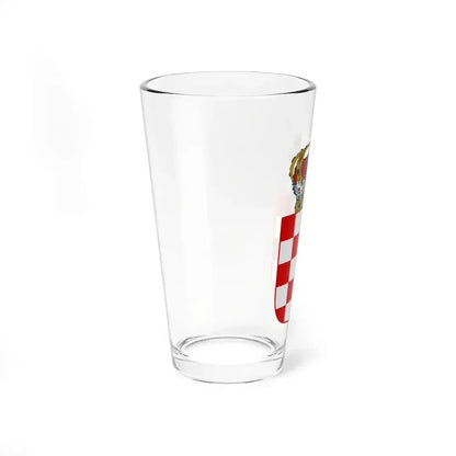 Coat of Arms of the Banate of Croatia - Pint Glass 16oz - Go Mug Yourself