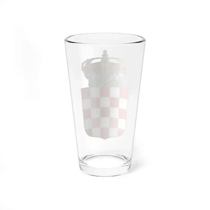 Coat of Arms of the Banate of Croatia - Pint Glass 16oz - Go Mug Yourself