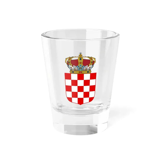 Coat of Arms of the Banate of Croatia - Shot Glass 1.5oz 1.5oz - Go Mug Yourself