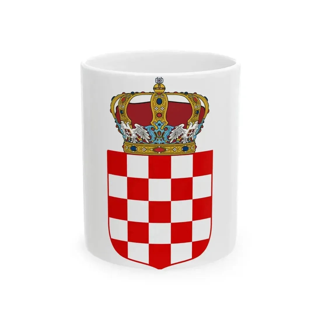 Coat of Arms of the Banate of Croatia - White Coffee Mug 11oz - Go Mug Yourself