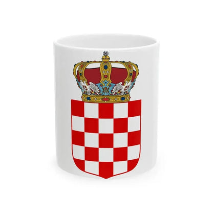 Coat of Arms of the Banate of Croatia - White Coffee Mug 11oz - Go Mug Yourself