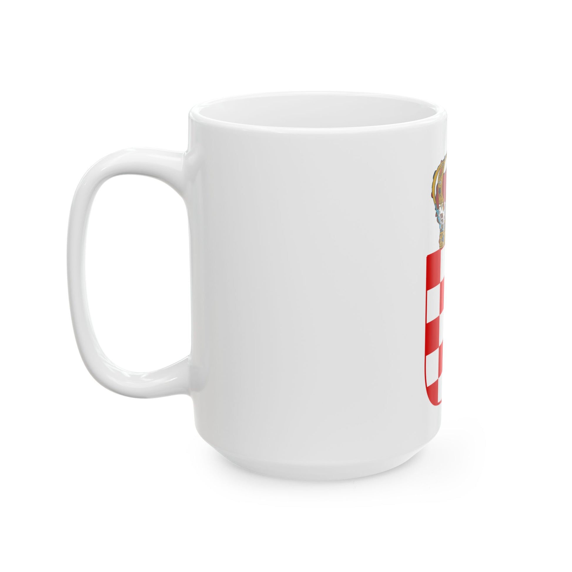 Coat of Arms of the Banate of Croatia - White Coffee Mug-Go Mug Yourself