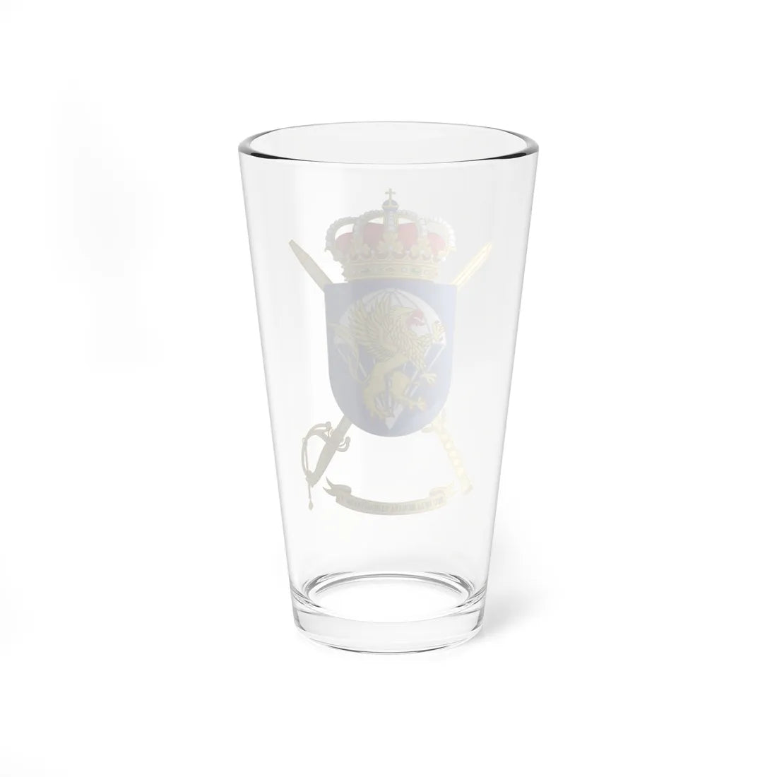 Coat of Arms of the BRIPAC Headquarters Battalion (Spain) (Coat of Arms) Pint Glass 16oz - Go Mug Yourself