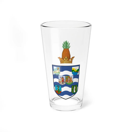 Coat of arms of the British Leeward Islands 1909-1940 (Dominica) (Coat of Arms) Pint Glass 16oz 16oz - Go Mug Yourself