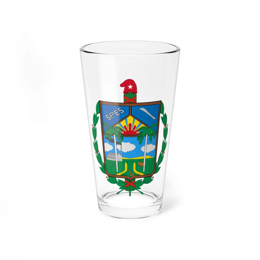 Coat of arms of the Camaguey Province (Cuba) (Coat of Arms) Pint Glass 16oz 16oz - Go Mug Yourself