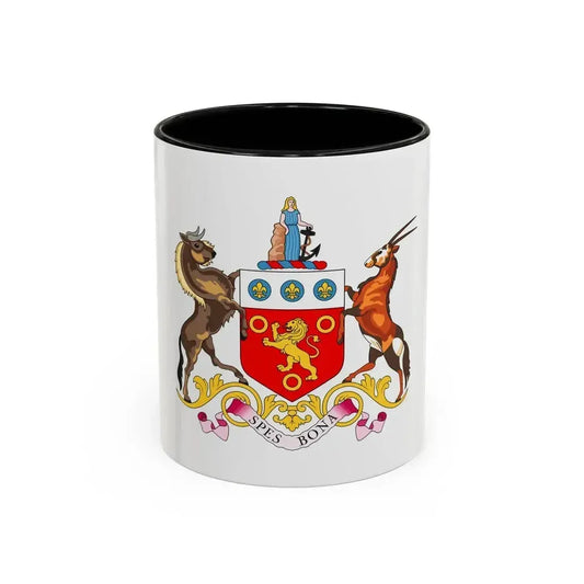 Coat of arms of the Cape Colony 1876-1994 - Accent Coffee Mug 11oz Black - Go Mug Yourself
