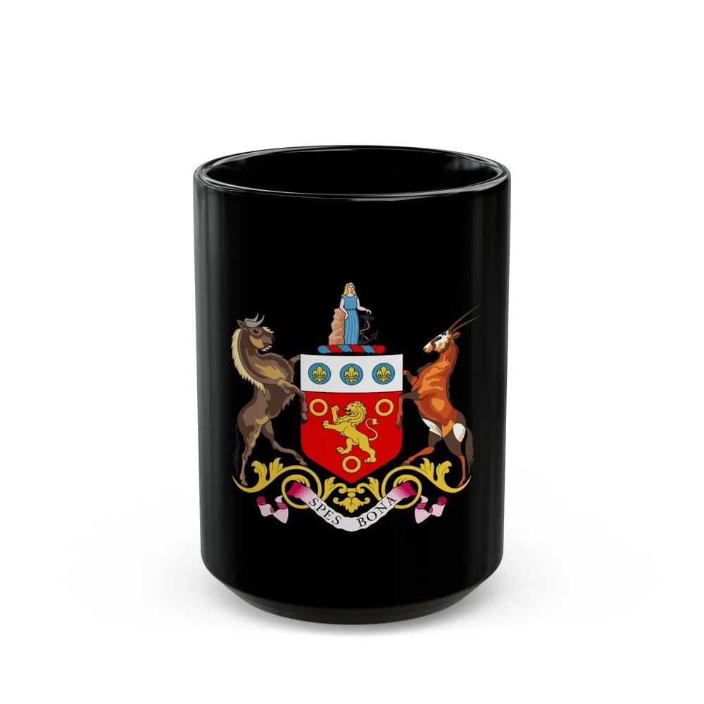 Coat of arms of the Cape Colony 1876-1994 - Black Coffee Mug-15oz-Go Mug Yourself