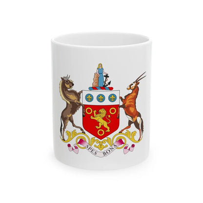 Coat of arms of the Cape Colony 1876-1994 - White Coffee Mug-11oz-Go Mug Yourself