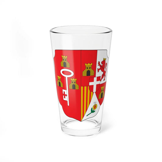 Coat of arms of the Captaincy General of Cuba (Cuba) (Coat of Arms) Pint Glass 16oz 16oz - Go Mug Yourself