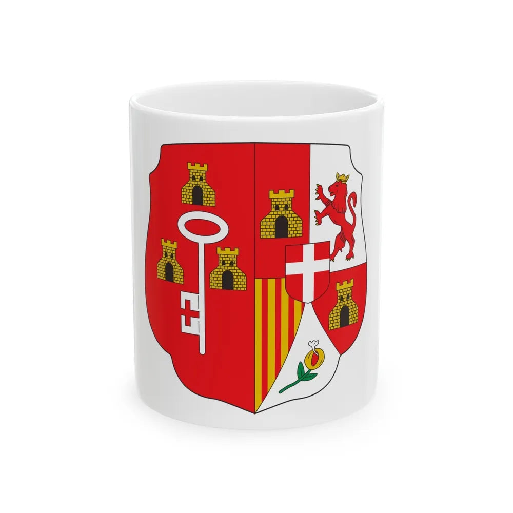 Coat of arms of the Captaincy General of Cuba - White Coffee Mug-11oz-Go Mug Yourself