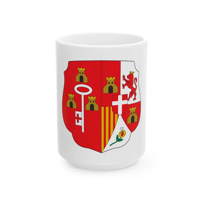 Coat of arms of the Captaincy General of Cuba - White Coffee Mug-15oz-Go Mug Yourself