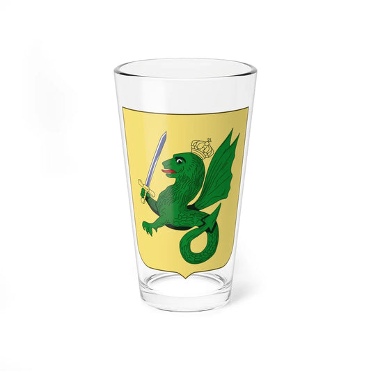Coat of arms of the Captaincy General of the Philippines (Costa Rica) (Coat of Arms) Pint Glass 16oz 16oz - Go Mug Yourself