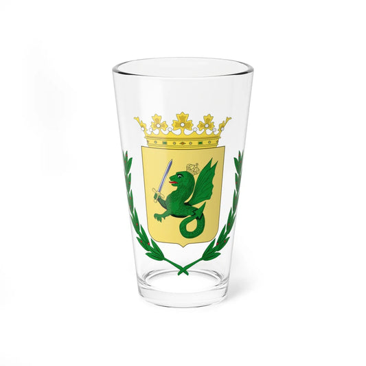 Coat of arms of the Captaincy General of the Philippines Greater version (Costa Rica) (Coat of Arms) Pint Glass 16oz 16oz - Go Mug Yourself