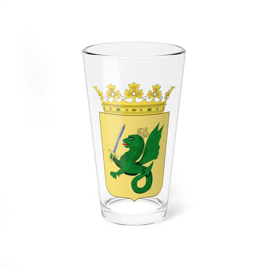 Coat of arms of the Captaincy General of the Philippines Middle version (Philippines) (Coat of Arms) Pint Glass 16oz 16oz - Go Mug Yourself