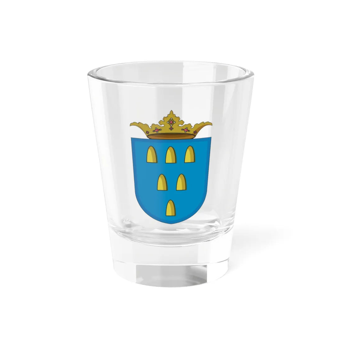 Coat of arms of the Captaincy of Paraíba (Brazil) (Coat of Arms) Shot Glass 1.5oz 1.5oz - Go Mug Yourself