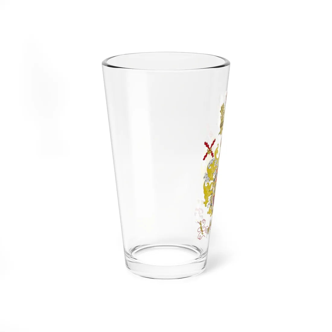 Coat of Arms of the Catholic Monarch Chivalric design (Spain) (Coat of Arms) Pint Glass 16oz - Go Mug Yourself