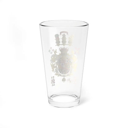 Coat of Arms of the Catholic Monarch Chivalric design (Spain) (Coat of Arms) Pint Glass 16oz - Go Mug Yourself