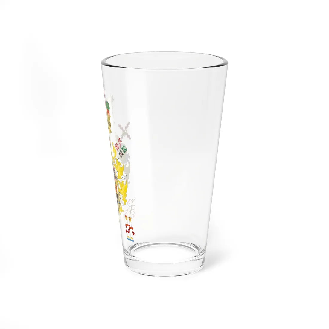 Coat of Arms of the Catholic Monarch Chivalric design (Spain) (Coat of Arms) Pint Glass 16oz - Go Mug Yourself