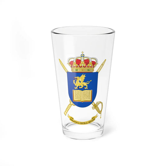 Coat of Arms of the Central Military Library of Spain (Spain) (Coat of Arms) Pint Glass 16oz 16oz - Go Mug Yourself