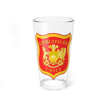 Coat of arms of the Chilean Army (Chile) (Coat of Arms) Pint Glass 16oz 16oz - Go Mug Yourself