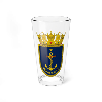 Coat of arms of the Chilean Navy (Chile) (Coat of Arms) Pint Glass 16oz 16oz - Go Mug Yourself