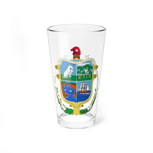 Coat of Arms of the City of Baracoa Cuba (Cuba) (Coat of Arms) Pint Glass 16oz 16oz - Go Mug Yourself