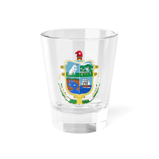 Coat of Arms of the City of Baracoa Cuba (Cuba) (Coat of Arms) Shot Glass 1.5oz 1.5oz - Go Mug Yourself