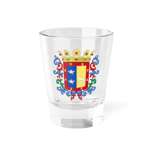 Coat of arms of the city of Camagüey Cuba (Cuba) (Coat of Arms) Shot Glass 1.5oz 1.5oz - Go Mug Yourself