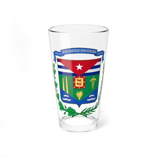 Coat of arms of the city of Cardenas Cuba (Cuba) (Coat of Arms) Pint Glass 16oz 16oz - Go Mug Yourself