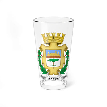 Coat of arms of the city of Cienfuegos Cuba (Cuba) (Coat of Arms) Pint Glass 16oz 16oz - Go Mug Yourself