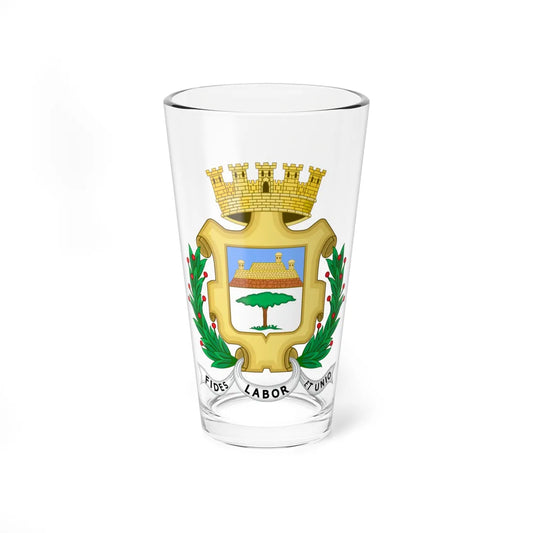 Coat of arms of the city of Cienfuegos Cuba (Cuba) (Coat of Arms) Pint Glass 16oz 16oz - Go Mug Yourself