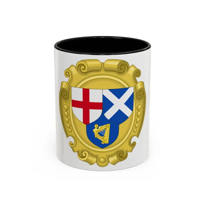 Coat of Arms of the Commonwealth of England, Scotland and Ireland - Accent Coffee Mug 11oz Black - Go Mug Yourself