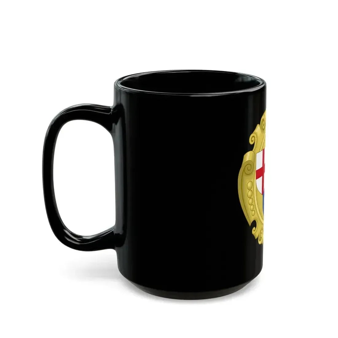 Coat of Arms of the Commonwealth of England, Scotland and Ireland - Black Coffee Mug - Go Mug Yourself