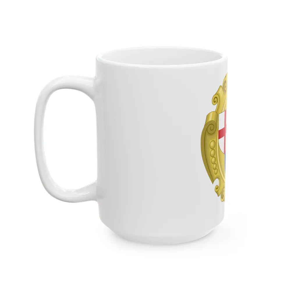 Coat of Arms of the Commonwealth of England, Scotland and Ireland - White Coffee Mug-Go Mug Yourself