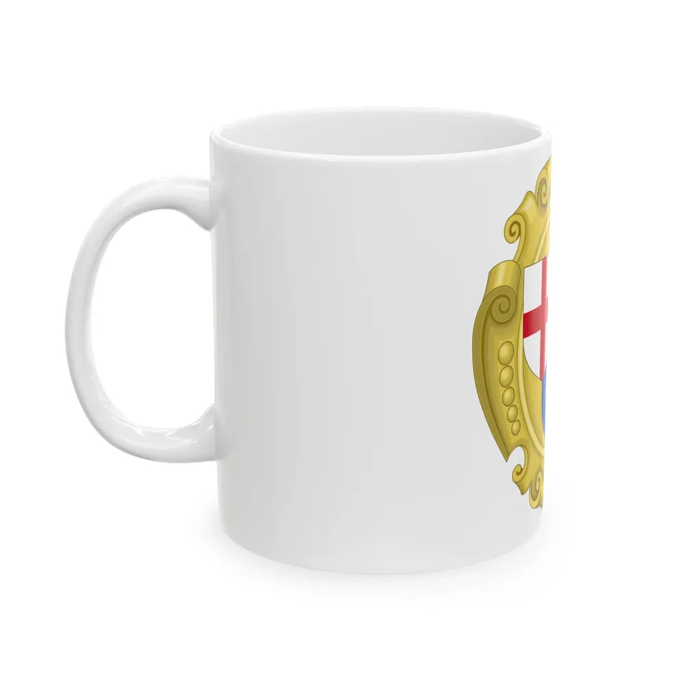 Coat of Arms of the Commonwealth of England, Scotland and Ireland - White Coffee Mug-Go Mug Yourself