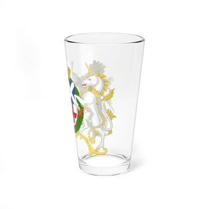 Coat of Arms of the Commonwealth of Great Britain and Northern Ireland (United Kingdom) (Coat of Arms) Pint Glass 16oz - Go Mug Yourself