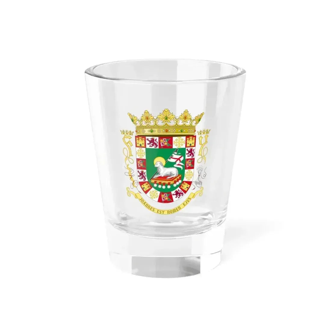 Coat of arms of the Commonwealth of Puerto Rico - Shot Glass 1.5oz 1.5oz - Go Mug Yourself
