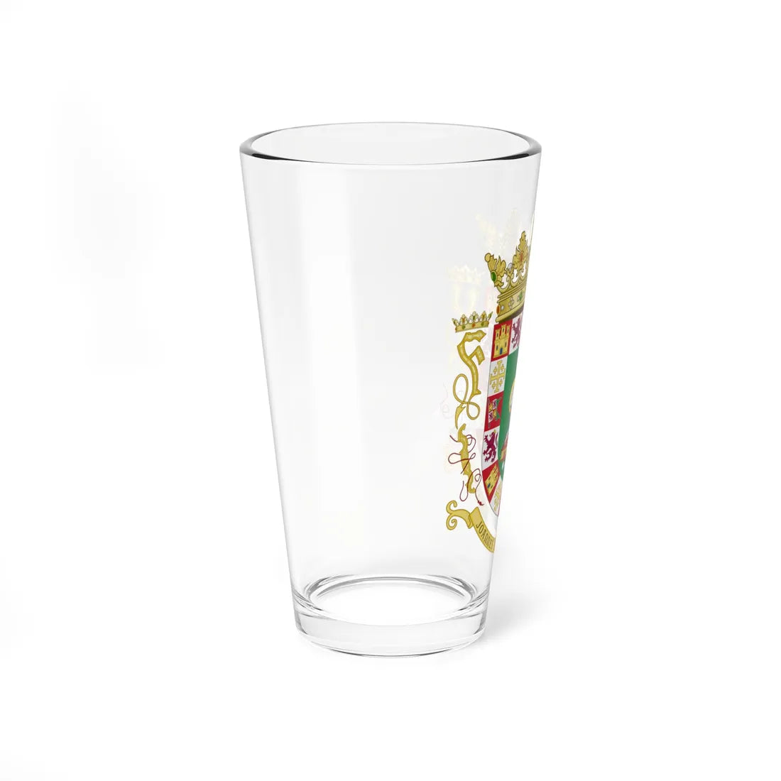 Coat of arms of the Commonwealth of Puerto Rico (Spain) (Coat of Arms) Pint Glass 16oz - Go Mug Yourself