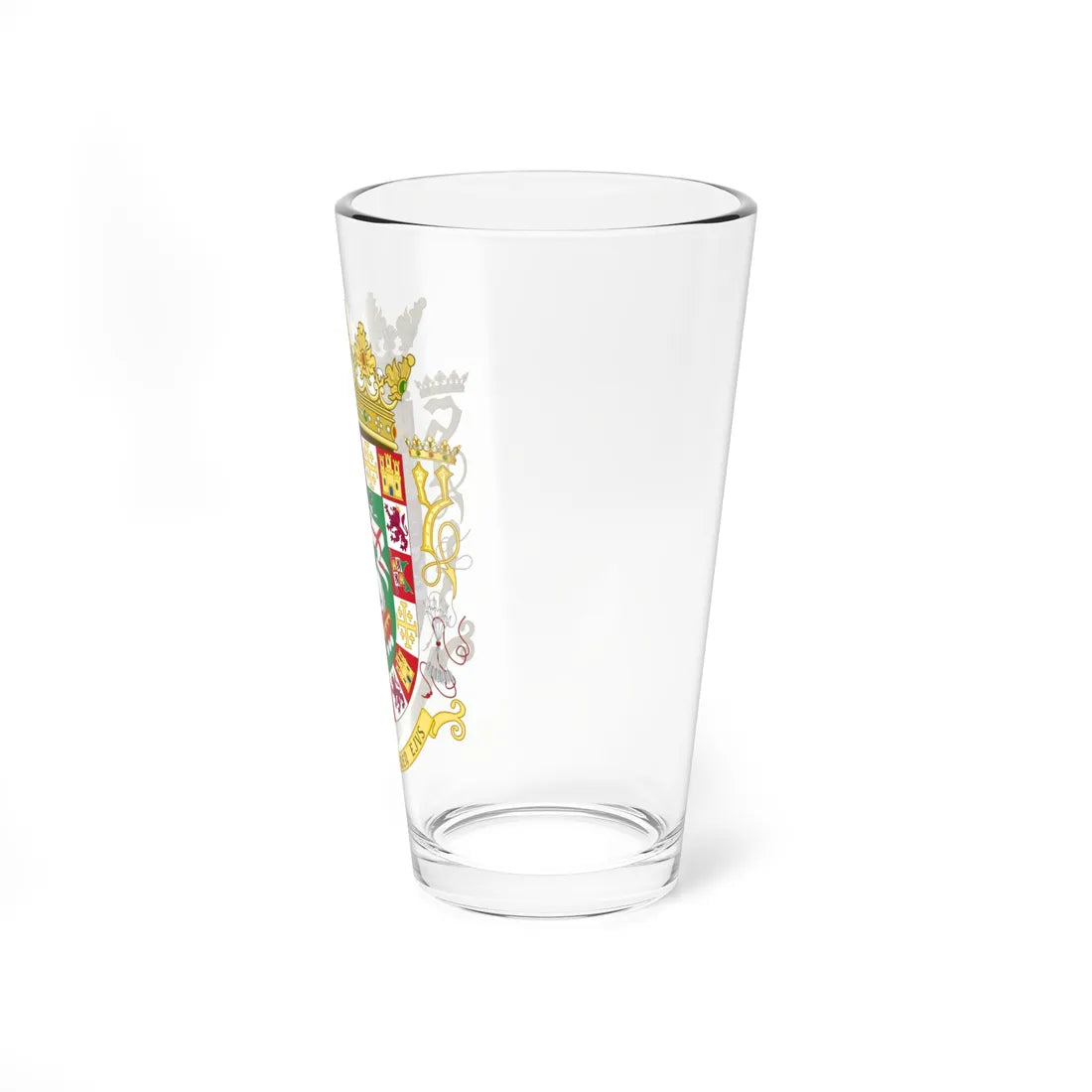 Coat of arms of the Commonwealth of Puerto Rico (Spain) (Coat of Arms) Pint Glass 16oz - Go Mug Yourself