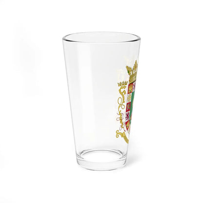 Coat of arms of the Commonwealth of Puerto Rico (Spain) (Coat of Arms) Pint Glass 16oz - Go Mug Yourself