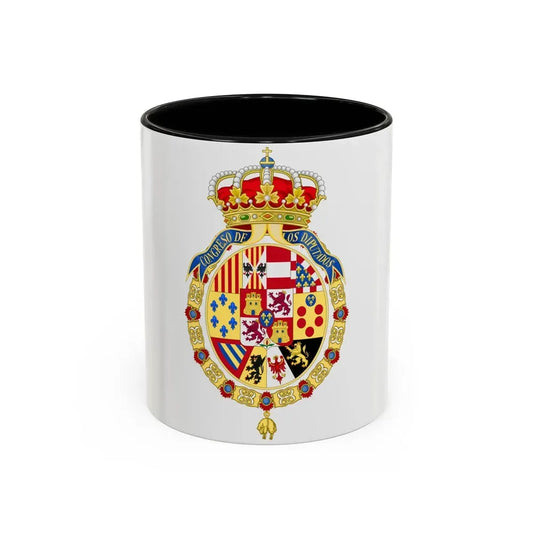 Coat of Arms of the Congress of Spain - Accent Coffee Mug 11oz Black - Go Mug Yourself