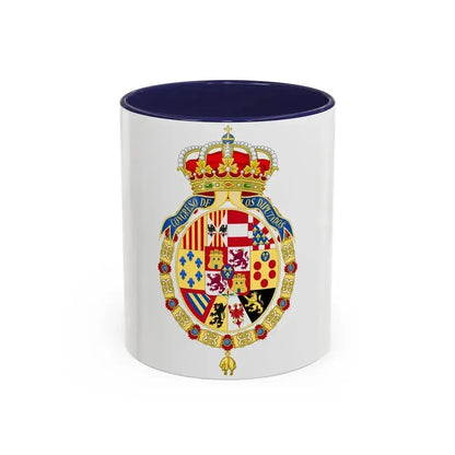 Coat of Arms of the Congress of Spain - Accent Coffee Mug 11oz Navy - Go Mug Yourself