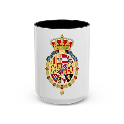 Coat of Arms of the Congress of Spain - Accent Coffee Mug 15oz Black - Go Mug Yourself