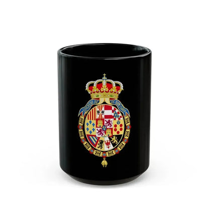 Coat of Arms of the Congress of Spain - Black Coffee Mug 15oz - Go Mug Yourself