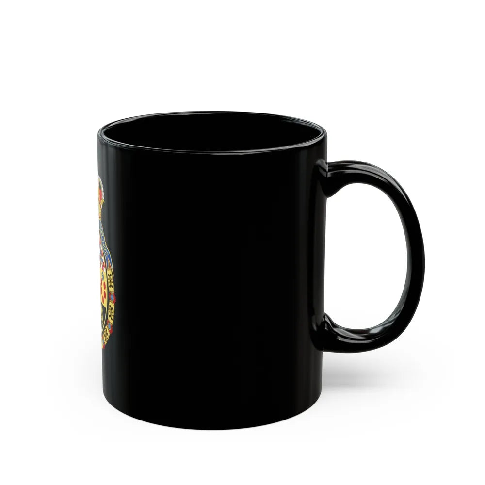 Coat of Arms of the Congress of Spain - Black Coffee Mug-Go Mug Yourself