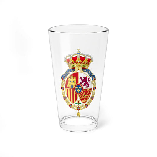 Coat of Arms of the Congress of Spain Correct Version (Spain) (Coat of Arms) Pint Glass 16oz 16oz - Go Mug Yourself