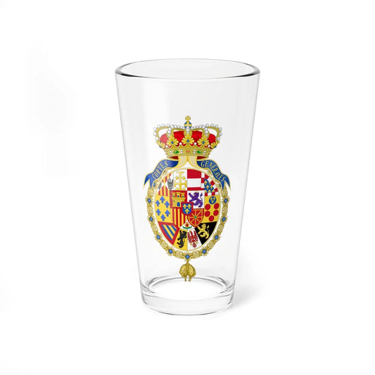 Coat of Arms of the Cortes Generales (Spain) (Coat of Arms) Pint Glass 16oz 16oz - Go Mug Yourself
