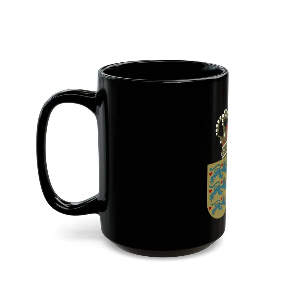 Coat of arms of the County of Greenland - Black Coffee Mug-Go Mug Yourself