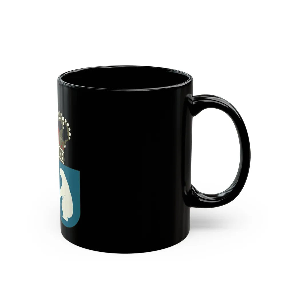 Coat of arms of the County of Greenland - Black Coffee Mug-Go Mug Yourself